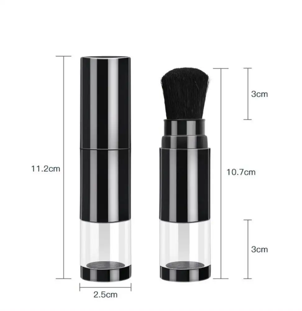 JDK Refillable Container Kabuki Loose Powder Makeup Brush Powder Spray Tube Cosmetics Applicators,Dispensing Brush