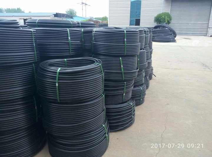 Black PE Plastic Geothermal Pipe 40mm PE Ground Source Heat Pump Pipe