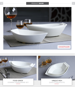 Plat de service en porcelaine en forme de <span class=keywords><strong>bateau</strong></span> <span class=keywords><strong>pour</strong></span> fruits, <span class=keywords><strong>pour</strong></span> un usage domestique - Product Image 4
