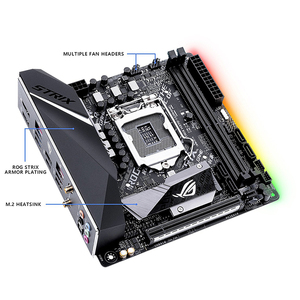 एसस रोग स्ट्रिक्स H370-I गेमिंग मदरबोर्ड के साथ गेमिंग मदरबोर्ड का उपयोग किया जाता है जो कि 8 वीं पीढ़ी के इनटेल कोर डेस्कटॉप प्रोसेसर के लिए तैयार है - Product Image 2