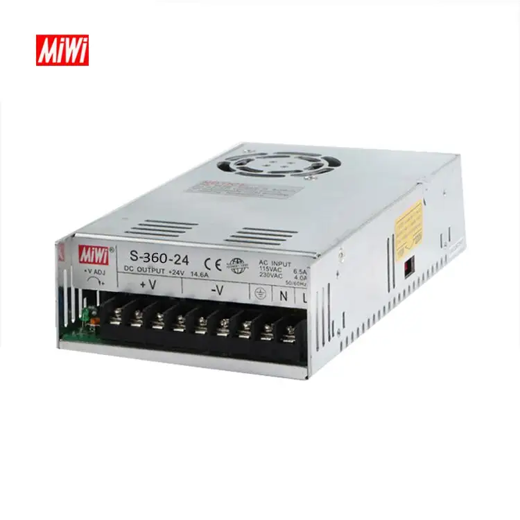 S-360-24 360w Ac Dc Switching Power Supply 24v For Cctv Camera