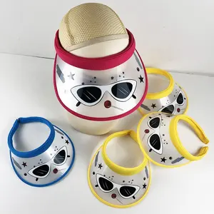 kids sun hat Printed cartoon sunscreens and sports fabrics are available