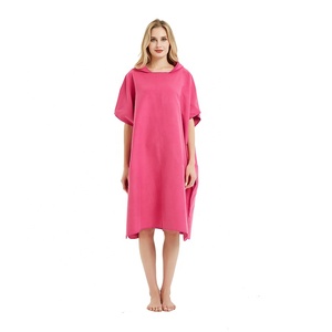 Microfibre Poncho Beach Surf Poncho,Super Absorbant L'eau Combinaison Changer Serviette Robe - Product Image 4