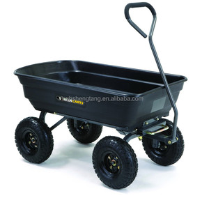 Gerobak Taman 4 Roda 75L, Troli Karung, Gerobak Dorong, Trailer Tipper - Product Image 3