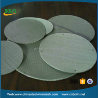 Filter Cakram Bisa Dicuci dan Digunakan Kembali, Filter Jala Logam Mikro Stainless Steel Lapis Tunggal