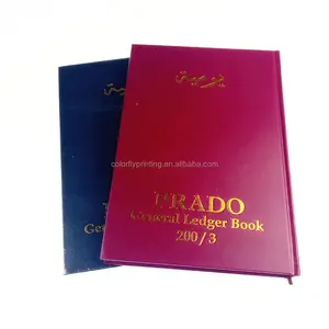 Factory Supply Red A4 size hardcover general ledger book