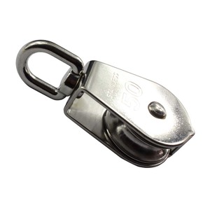 Thép Không Gỉ Bánh Xe Đơn Xoay Ròng Rọc Dây Thừng Khối - Product Image 1