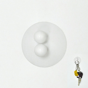 Ventosa de succión de alambre blanco de Venta caliente con Clip - Product Image 1