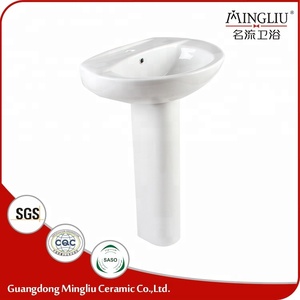 <span class=keywords><strong>Lavabo</strong></span> de Pedestal <span class=keywords><strong>Ovalado</strong></span> de Porcelana Moderna y Económica de Calidad de Exportación para Hoteles - Product Image 4