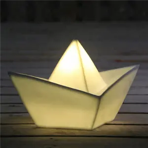 Đèn Ngủ Bằng Gốm Sáng Tạo Cho Trẻ Em Origami Thuyền Đèn Ngủ Ban Đêm Đèn Ngủ Cho Đầu Giường