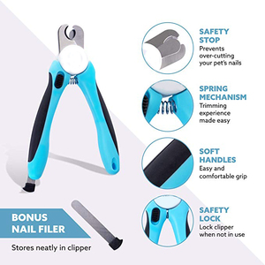 पेशेवर स्टेनलेस स्टील पालतू कुत्ते नाखून कतरनी और Trimmer - Product Image 4