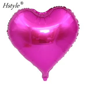 Hot Nieuwe 18 inch Hart Vorm Nieuwste Ballon Bruiloft Gunsten Decoratieve Muur Aluminium Folie Ballon SBF008