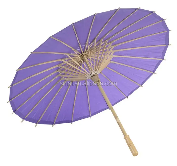 Extérieur Violet Mariage Papier Parapluie