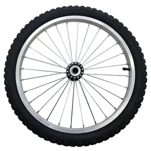 The Wheel 20 Inch Bicycle Aluminum Spoke Rubber Pneumatic Wheels