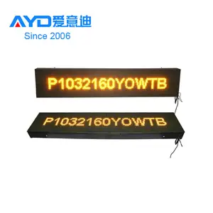 Outdoor P10 Yellow Programmable LED Letter Sign Display LED Open Message Board With WIFI USB Control Way