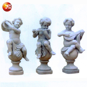 Statuettes personnalisées en marbre naturel sculpté à la main, Sculptures de personnages de fille, ange ailé de la victoire, vente en gros, 12 pièces - Product Image 4