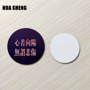 도매 기념품 맞춤형 원형 55mm 인쇄 가능한 나무 MDF 블랭크 승화 냉장고 자석 - Product Image 3