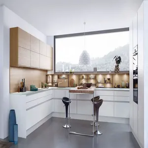 2021 Vermont Promotion Modern Design MDF Wood Modular Cebu Philippines Furniture Kitchen Cabinet