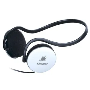 Fone de ouvido com fio estéreo descartável, headset com fio de 3.5mm para aviação/conferência, quantidade e qualidade garantida