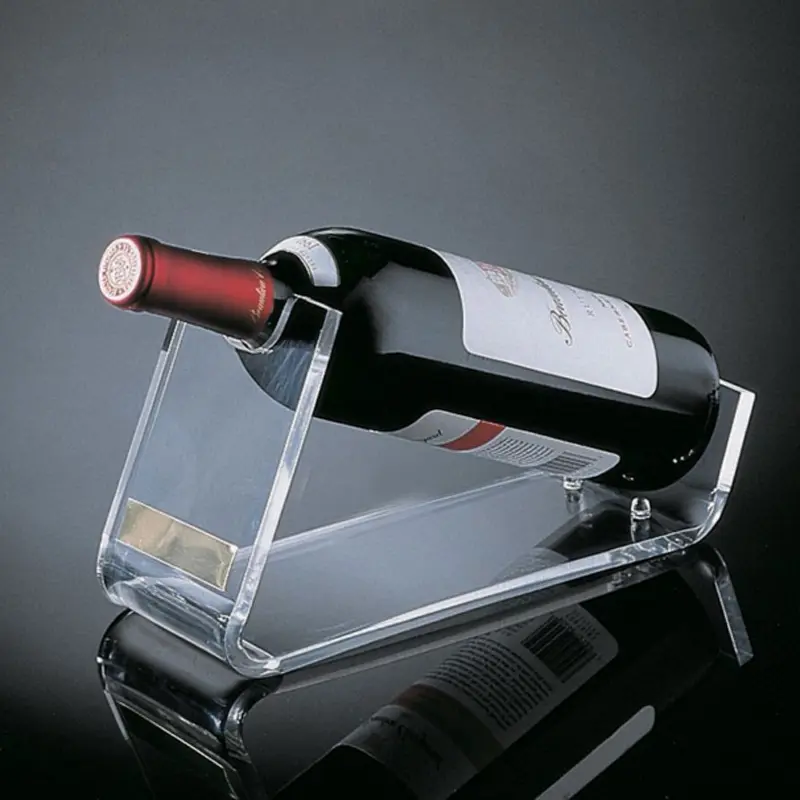 Porte-bouteille de vin en acrylique, présentoir pour vin perspex, nouveau design