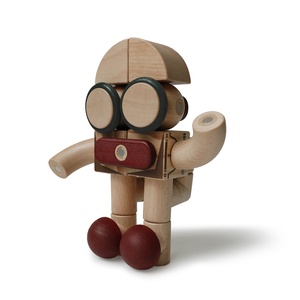 Thiết kế mới thông minh DIY Xây dựng đồ chơi phương tiện đi lại Robot <span class=keywords><strong>Train</strong></span> Kit bằng gỗ khối từ đồ chơi cho trẻ em - Product Image 3