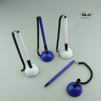 Stylo à bille en gel de bureau promotionnel au design créatif et nouveau, avec cordon pour la réception, vente chaude