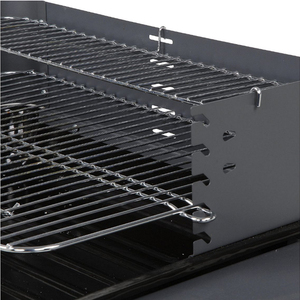 Gril de barbecue à charbon de bois à chariot simple rectangulaire avec dispositif de sécurité à la flamme et construction en acier - Product Image 3