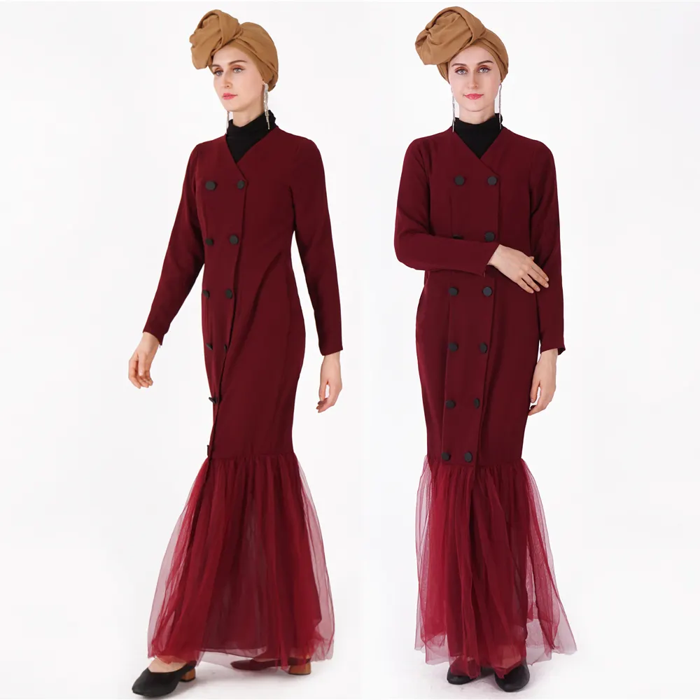 2019 neue design modische islamische kleidung frauen muslimischen kleid marokkanischen abaya jilbab
