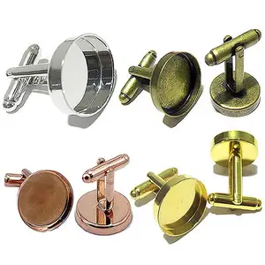 Boutons de manchette personnalisés, 50 pièces, boutons de manchette blancs, fabrication, ID10382