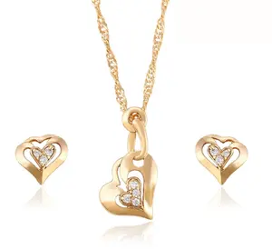 64008 high quality fashion jewelry african gold plated jewelry sets wholesale