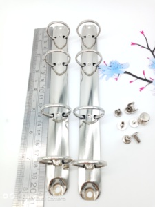 Trung Quốc Kim Loại ba-<span class=keywords><strong>ring</strong></span> cơ chế Vòng chất kết dính cuốn sách mô hình thư mục tập tin với kẹp giấy - Product Image 3