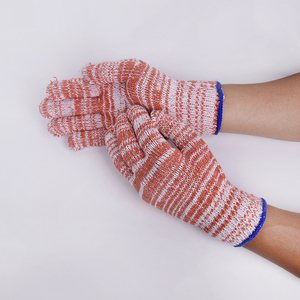 Guantes de algodón de colores mezclados de punto de trabajo de seguridad coloridos promocionales populares del mercado de Malasia protegen la construcción de manos de trabajo - Product Image 5