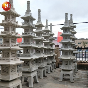 En gros Super populaire jardin extérieur décoratif Style japonais pierre naturelle 5 <span class=keywords><strong>Layd</strong></span> haute haute lanterne pagode - Product Image 4