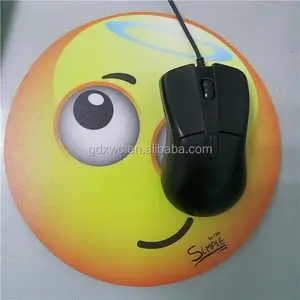 Promotionele Custom EVA gedrukt glimlach gezicht Muismat