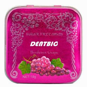 Diabète 0.4g bordeaux raisin <span class=keywords><strong>xylitol</strong></span> pastilles bonbon - Product Image 1