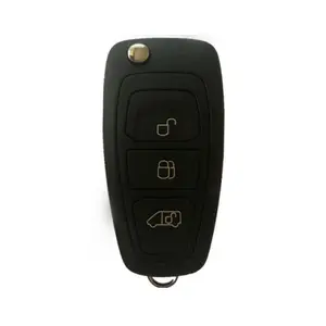 Kunci Remote Kontrol CN018057, Kunci Flip untuk Ford Transit Remote dengan 3 Tombol 433MHZ 4D63 Chip