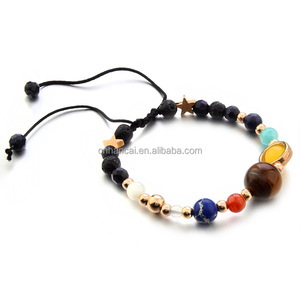Fashion Universe <span class=keywords><strong>Galaxy</strong></span> สร้อยข้อมือลูกปัดหินธรรมชาติ,สร้อยข้อมือระบบสุริยจักรวาลสำหรับผู้หญิงและผู้ชาย - Product Image 3