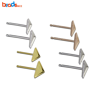 Pendientes Triangulares de Plata de Ley 925 Beadsnice ID <span class=keywords><strong>27003</strong></span> para Moda, Pendientes de 3 mm - Product Image 4