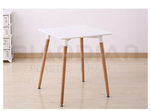 Сделано в Китае, современный белый квадратный деревянный обеденный стол из МДФ, набор обеденных столов для 4 человек - Product Image 4