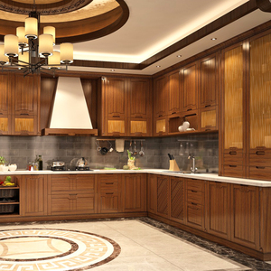 Muebles de Cocina de Madera Maciza de Última Generación, Hechos en China, Estilo Europeo Moderno y Lujoso, Personalizados - Product Image 2