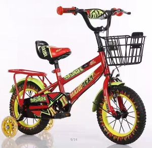 Usine chinoise produit des vélos en acier pour enfants avec <span class=keywords><strong>roues</strong></span> d'apprentissage pour les enfants de <span class=keywords><strong>3</strong></span> à 10 ans - Product Image 1