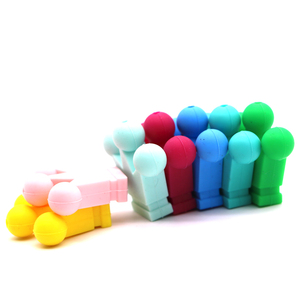 Regalos de navidad Baby Teether <span class=keywords><strong>caramelo</strong></span> corona silicona materiales para chupete Clips DIY lindo dentición Juguetes - Product Image 5