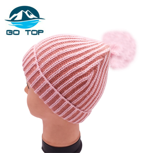 Trucker girl bonnet weave pattern weave hat least wholesale wool Beanie - Product Image 4