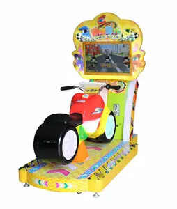 Dinibao 22 "LCD siêu xe đạp trò chơi đua xe trẻ em đi xe moto máy điện đồng xu Pusher Arcade máy để bán