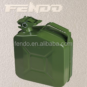 5L 10L 20L tipo América verde bidón tambor de aceite del depósito de combustible de metal aceite con pico - Product Image 2