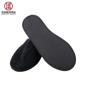 Ucuz toptan ev terlikleri beyaz kadife otel terliği - Product Image 4