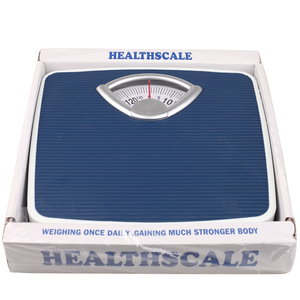 130kg Heim-Fettwaage mit Zifferblatt, weiße mechanische Körperwaage - Product Image 4