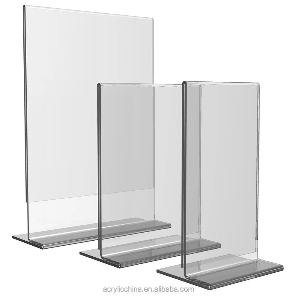 Vertical paper display stand,clear acrylic a4 a5 paper holders display stand