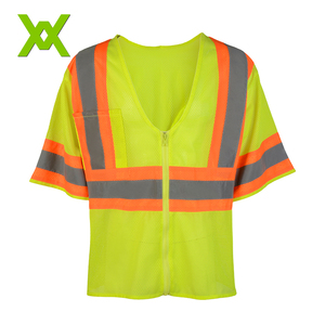 Camiseta Reflectante de Seguridad de <span class=keywords><strong>Alta</strong></span> <span class=keywords><strong>Visibilidad</strong></span> Clase 2 al por Mayor, con Logotipo Personalizado, Tejido Transpirable con Certificación ANSI - Product Image 4