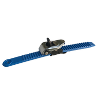 Accessoire de produit de sport de taille libre Boucles à cliquet en plastique à sangle bleue réglable pour chaussures de ski de snowboard